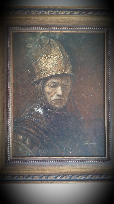 Gemälde Ölbild Leo Wendland-Der Mann mit dem Goldhelm Rembrandt | eBay