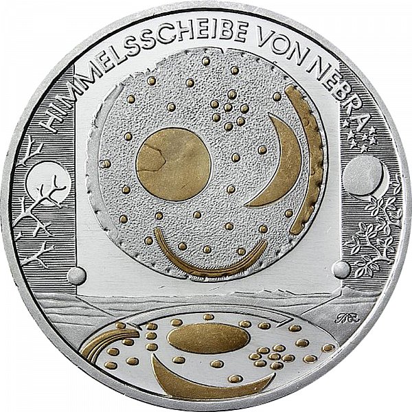 Deutschland 10 Euro 2008 A-Himmelsscheibe von Nebra-Silber,Stgl