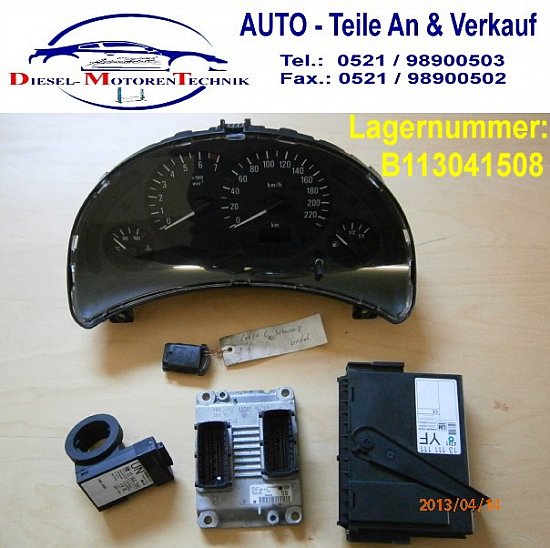 Opel CORSA C SPEEDOMETER Engine ECU immobiliser chip komfortsteuergäret
