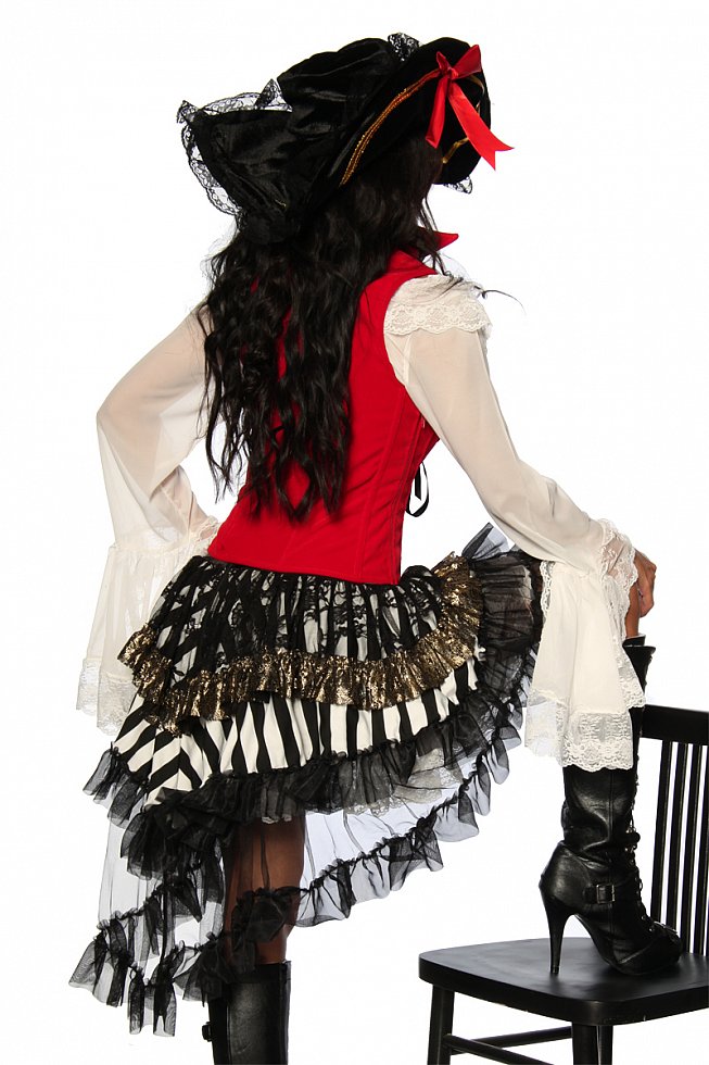 Sexy Damen Piratenkostüm Freibeuter Karibik Kostüm Pirat Piratin Seeräuber Ebay 3647