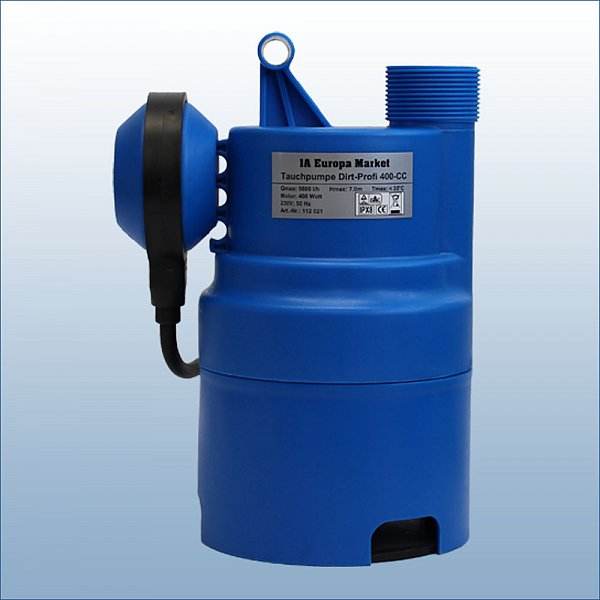 IBCTank Pumpe, Gartenpumpe, Schmutzwasserpumpe, Tauchpumpe DirtProfi