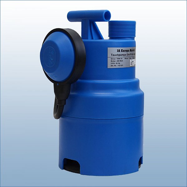 IBCTank Pumpe, Gartenpumpe, Schmutzwasserpumpe, Tauchpumpe DirtProfi