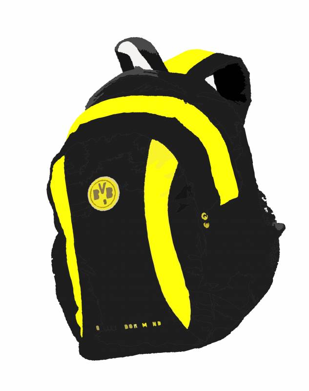 BVB Explorer Rucksack Schwarz - Borussia Dortmund Fan Artikel
