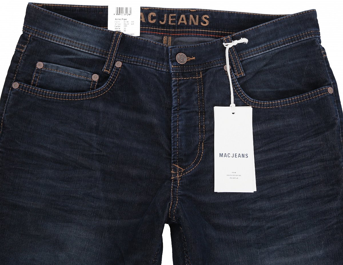 MAC Jeans Herren Kord Jeans Hose Men Cord Denim Pants ARNE PIPE W 33 L