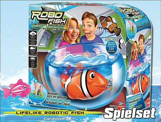 Robo Fish Clownfisch Haifisch Spielset Roboter Fisch Zuru Neuheit