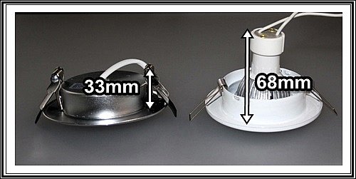 SET ALUSERIE LED-MINI-EINBAUSTRAHLER f geringe Höhe ...