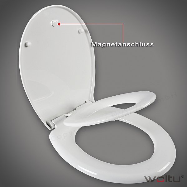 Toilettensitz Mit Integriertem Kindersitz - Soft-Close & Einfach Zu Reinigen - Perfekt Für Familien