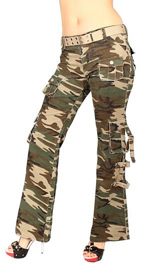 Damen Cargo Hose Camouflage Tarnhose Army Militär Kampfhose Ebay