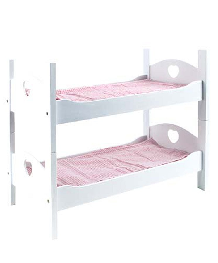 NEU HOLZ BABY-PUPPENBETT DOPPELBETT PUPPEN BETT STOCKBETT STAPELBETT
