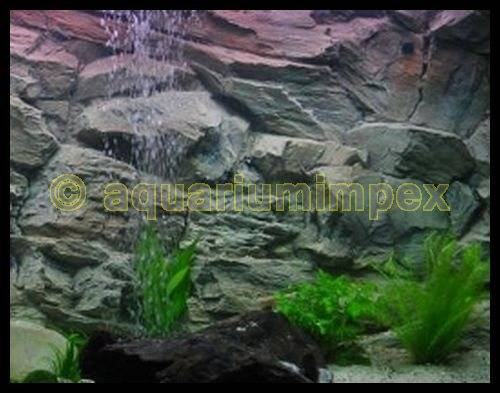 Aquarium 3 D Rückwand Rock Felsen 100x50 100 50 3D Aquariumrückwand