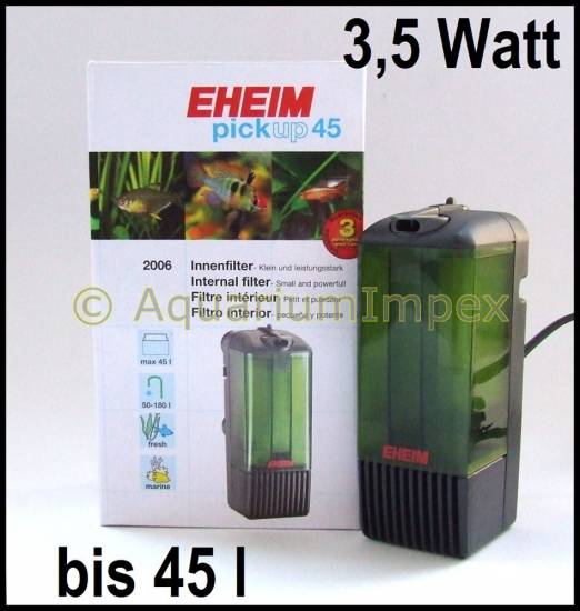 EHEIM 45 PickUp Pick Up 2006 Innenfilter für Nano Aquarium 50 180 L/H