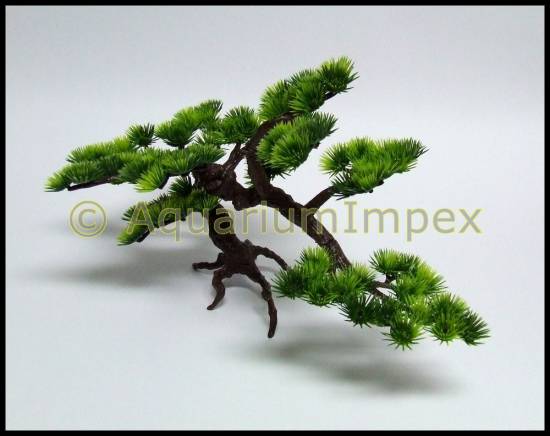 Wasserpflanzen Kunststoff BONSAI Baum 35 cm für NANO Aquarium 