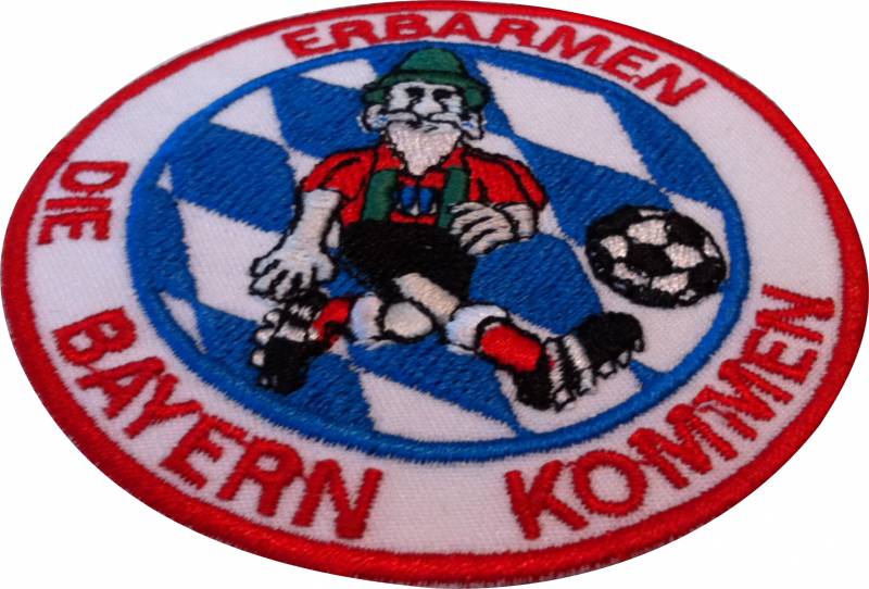 Kult Aufnäher Patch FCB Erbarmen die Bayern kommenWOW