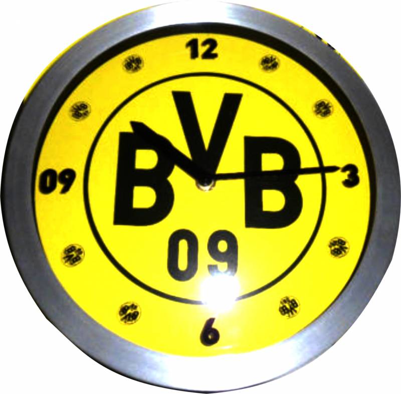 WOW Bundesliga Wanduhr Quartzuhr Aluminium Kunststoff Weihnachten