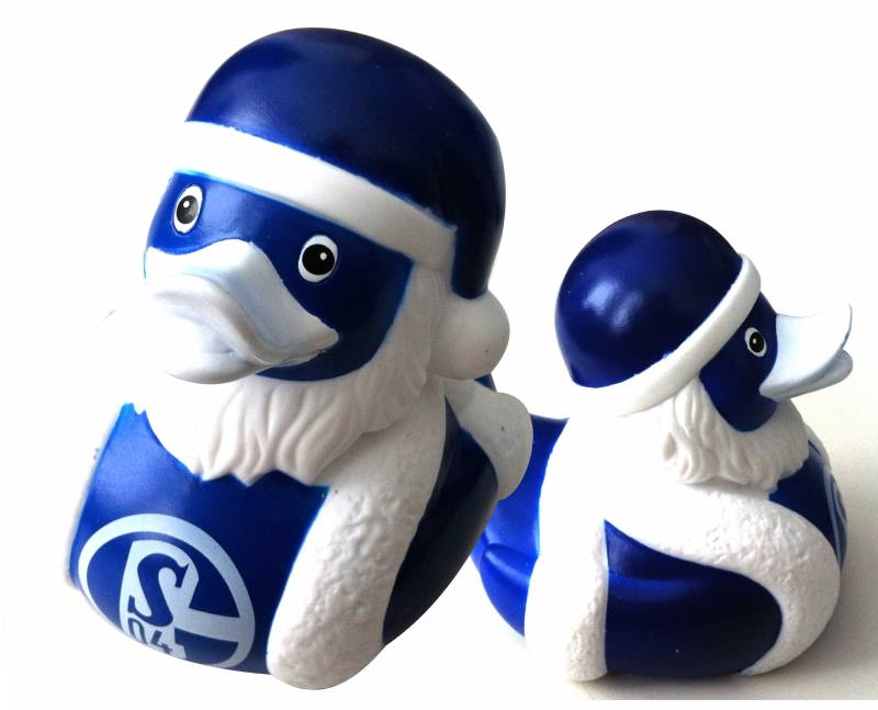 WOW S04 Schalke 04 Badeente Weihnachtsedition Ente Entchen Gummiente