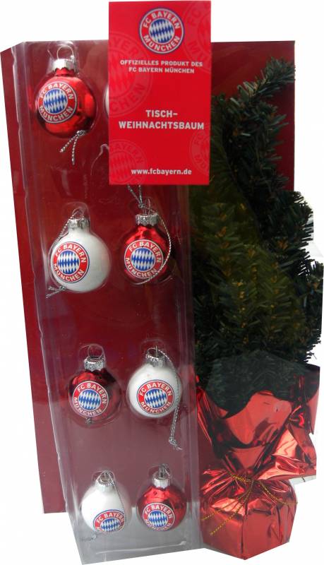 WOW FCB Bayern 8 stk. Christbaumkugeln Tischweihnachtsbaum