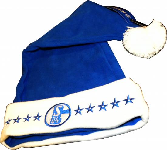 WOW Geschenktip S04 FC Schalke 04 Nikolausmütze Weihnachtsmütze