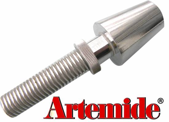 Artemide Tolomeo Schraubfuss Alu poliert eloxiert Micro Lampe