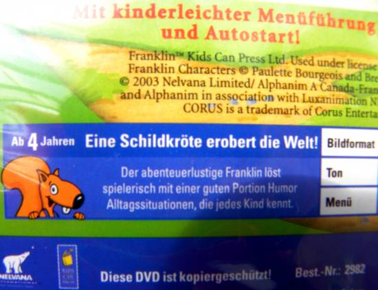 DVD FSK 0 Franklin  Sport mcht Spaß Kinderfilm Schildkröte Dt