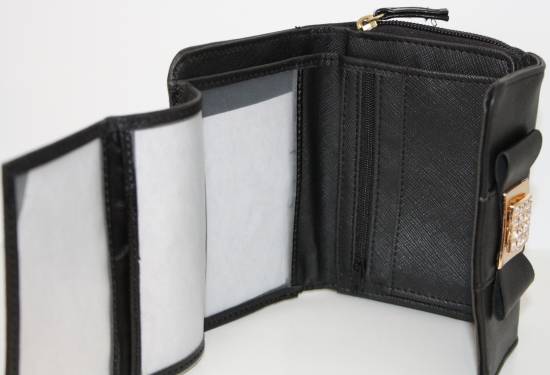 Damen Portmonai Portemonnaie Handtasche Geldbörse Neu Schleife Tasche