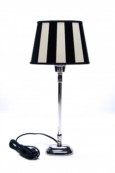 DESIGNER TISCHLAMPE TISCHLEUCHTE DESIGN LAMPE LEUCHTE Schwarz Weiss