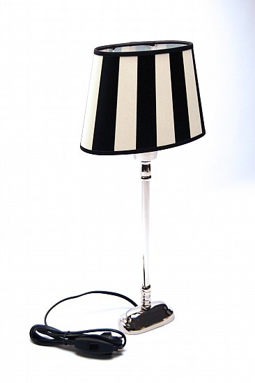 DESIGNER TISCHLAMPE TISCHLEUCHTE DESIGN LAMPE LEUCHTE Schwarz Weiss