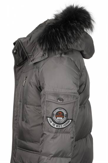 DY 11151 Herren DAUNENJACKE PARKA JACKE DRAUDA ECHTFELL Gr. 46 48 50 