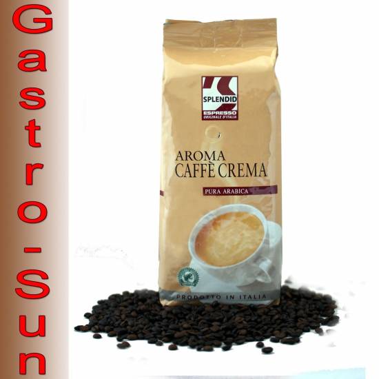 16,24EUR/1kg) Splendid Espresso Aroma Cafe Crema 8x1 kg Bohnen