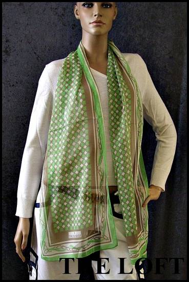 TRUSSARDI SCARF FOULARD SILK  WORLDWIDE